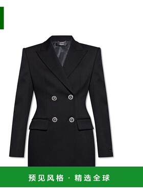 1h可退 香港直邮Versace 范思哲 女士 羊毛西装连衣裙 10186351A1