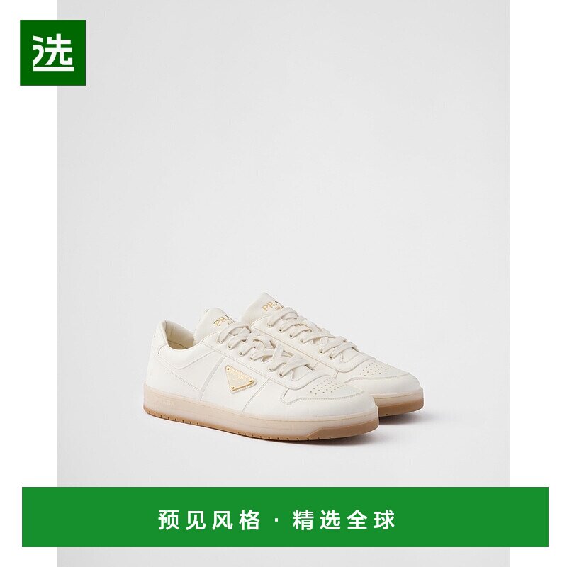 欧洲直邮PRADA（2025 年新品）Downtown 纳帕皮运动鞋板鞋普拉达