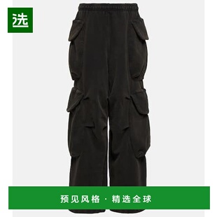 1h可退 香港直邮Entire Studios 女士 棉质抓绒工装裤 black黑色