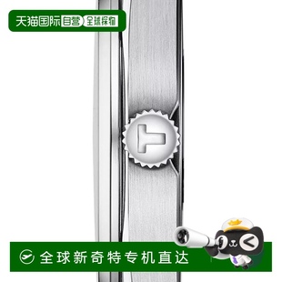 Gentleman男士 銀色精鋼表殼石英機(jī)芯腕表40m 天梭 歐洲直郵TISSOT