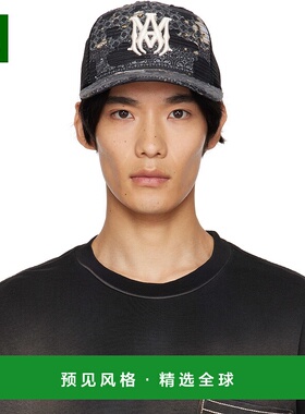 1h可退 香港直邮AMIRI 男士 黑色 Bandana Repair 卡车司机帽 AMH