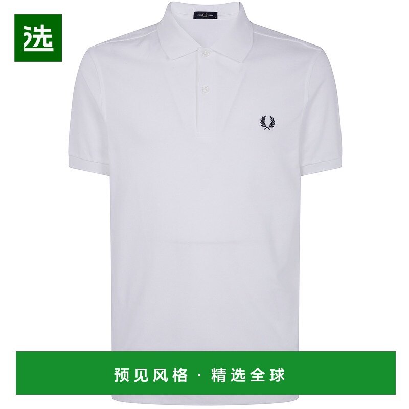 香港直邮FRED PERRY 男士POLO衫 FPM600055100 AW2025 白色,男装,Polo衫,淘宝优惠券,粉丝福利购,淘宝优惠卷