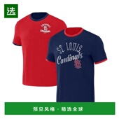 简约时尚 1h可退 舒适透 T恤短袖 圆领上装 美国直邮 Fanatics男士