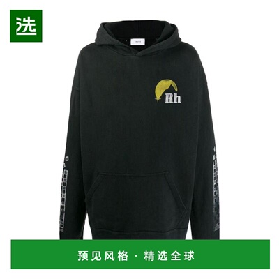 香港直邮RHUDE 男士针织毛衣 04AHO07101WHT AW2019 黑色 Moonlig