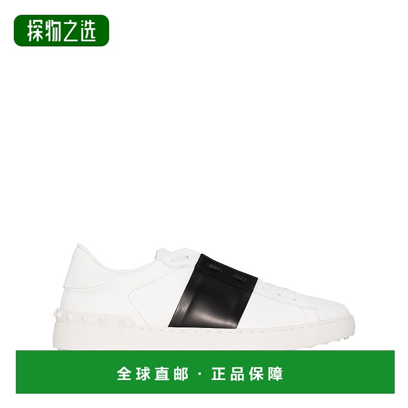 香港直邮valentino 华伦天奴 男士 白色皮质开口运动鞋 7Y2S0830B