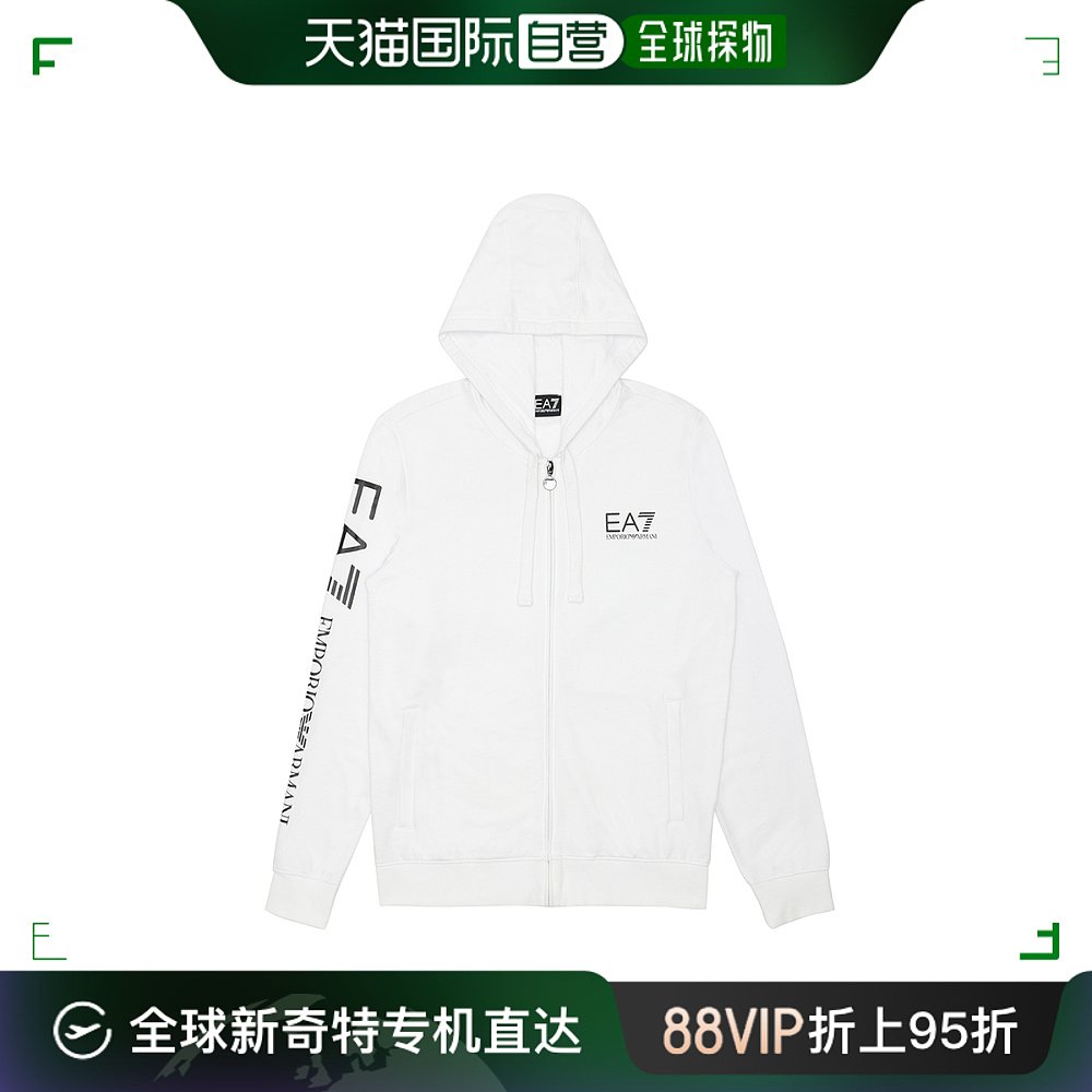 香港直邮EA7 Emporio Armani logo休闲夹克 2744256P280拉链连帽