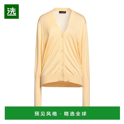 1h可退 香港直邮Fabiana Filippi 女士 针织开衫 yellow黄色 舒适