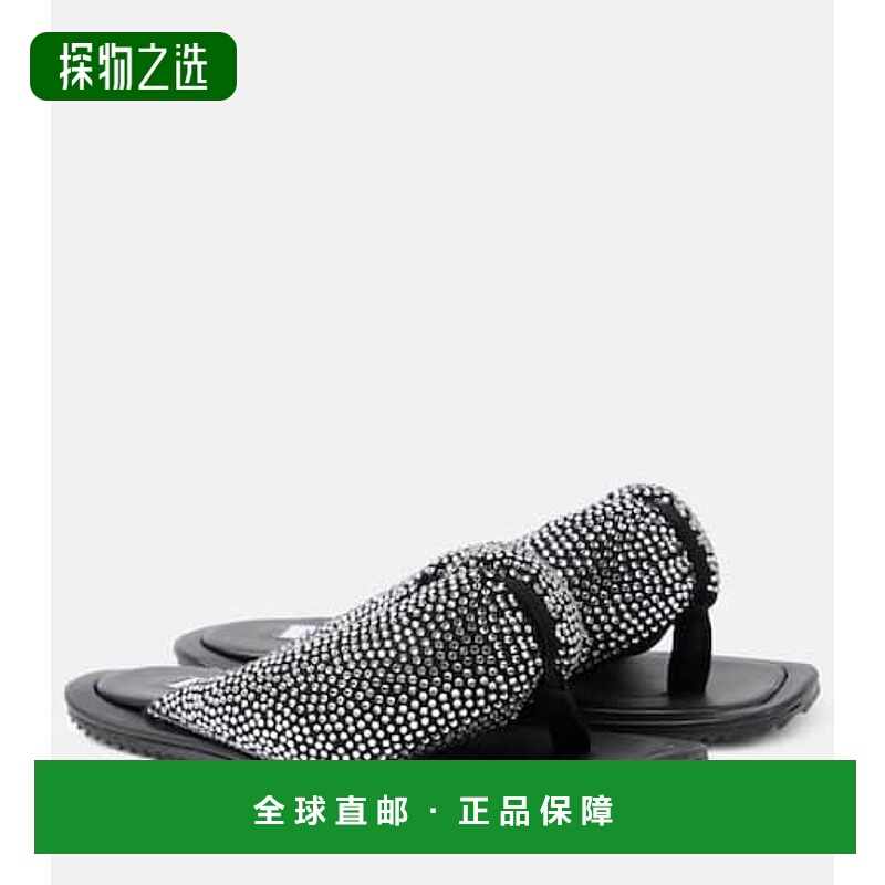 香港直邮The Attico 女士 Indie 精饰皮质人字拖