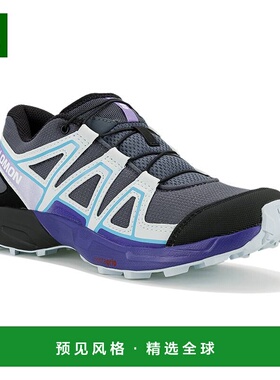 欧洲直邮Salomon萨洛蒙 SPEEDCROSS系列儿童深灰色/浅蓝色/深跑鞋