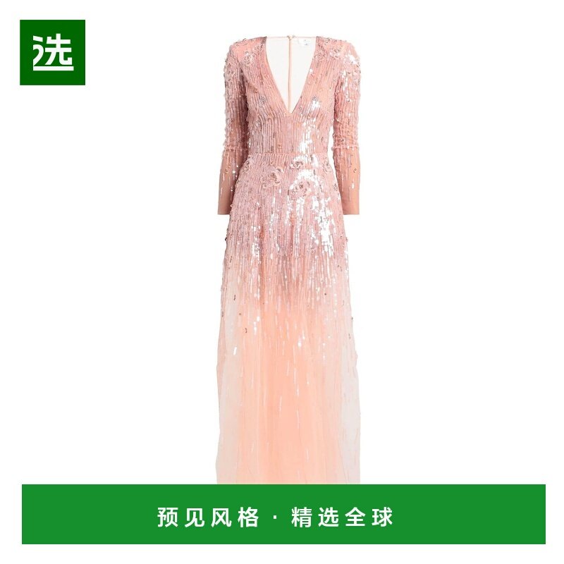 1h可退 香港直邮Elisabetta Franchi 女士 珠片连衣裙 pink粉色,女装/女士精品,连衣裙,淘宝优惠券,粉丝福利购,淘宝优惠卷