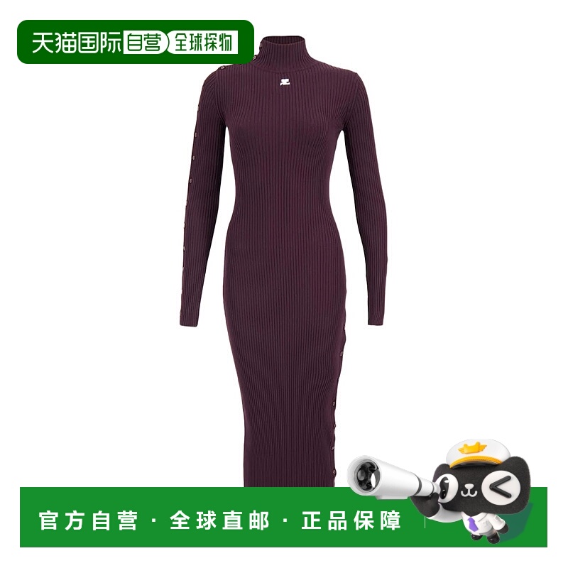 香港直邮Courreges 长袖连衣裙 325MRO692FI0001