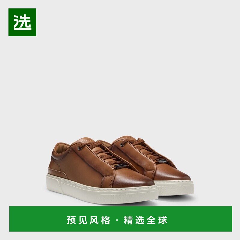 欧洲直邮HUGO BOSS雨果BOSS BLACK GARY 隐形鞋带皮革运动鞋男鞋图片