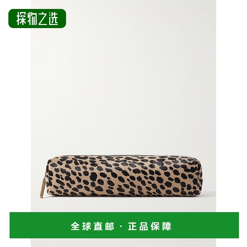 香港直邮KHAITE 女士 Kye 豹纹小牛毛手包 H4016969手拿包笔袋