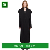 美国直邮 女装 1h可退 Project 黑色垂坠连帽大衣 毛呢外套