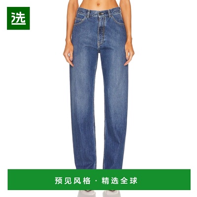 1h可退 香港直邮AlaÏa 女士 Lover 牛仔裤 AA9P00812T441直筒裤