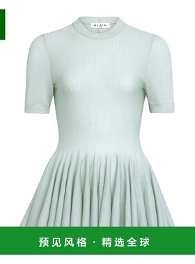 香港直邮Alaia 荷叶边上衣 AA9H1235M922B针织衫