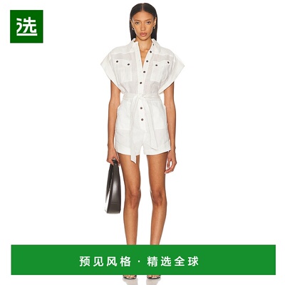 1h可退 香港直邮ZIMMERMANN 女士 Rhiannon 翻边连体衣 4235YSS25