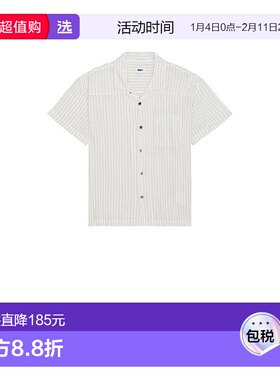 1h可退 香港直邮Obey 男士 Donnie 透视条纹短袖衬衫 181210442