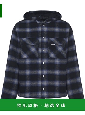 香港直邮Represent 男士衬衫 MLM2136224 AW2025 蓝色 Hooded Ove