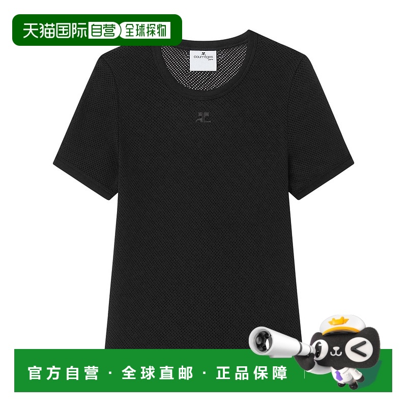 1h可退 欧洲直邮courreges 女士 上装T恤短袖