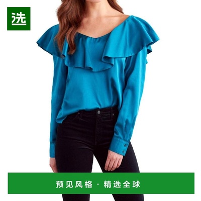 1h可退 【美国直邮】finley 女士 衬衫真丝高档气质减龄舒适百搭