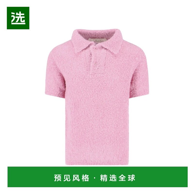 香港直邮ERL 女士针织衫 ERL11N0091 AW2025 粉红色 Polo Teddy,女装/女士精品,毛针织衫,淘宝优惠券,粉丝福利购,淘宝优惠卷