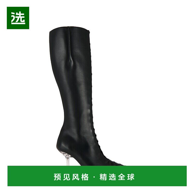 1h可退 香港直邮miista 女士 Aline 长筒靴 MI5294 black黑色 舒