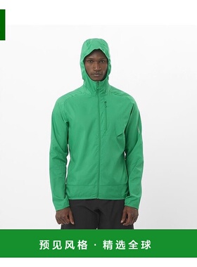 欧洲直邮Salomon萨洛蒙 BONATTI CROSS WIND系列男士绿色聚酯夹克