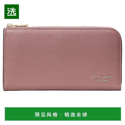 1h可退 香港直邮kate spade 凯特·丝蓓 女士 Devin 荔枝纹皮革环