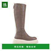 美国直邮 靴 AGL 1h可退 女鞋 时装 鹅卵石皮革厚底靴 纯色拉链