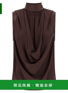 1h可退 香港直邮Elisabetta Franchi 女士 垂褶上衣 CA13461E2