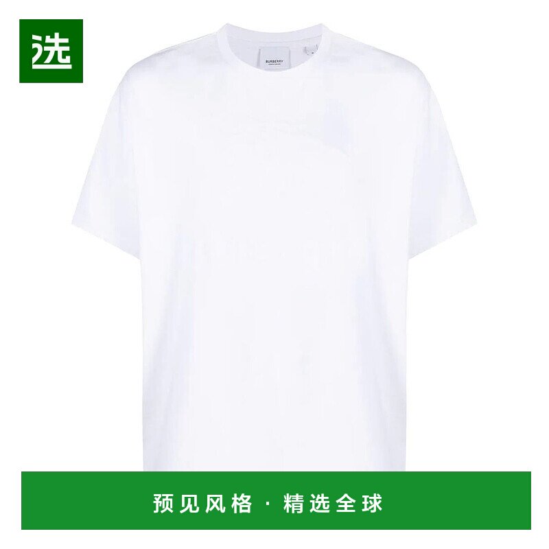 香港直邮BURBERRY 男士T恤 8072756 AW2023 白色 BURBERRY logo-e