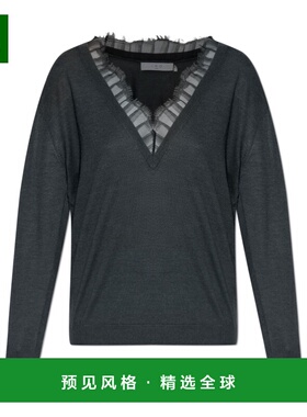 香港直邮IRO 女士针织衫 WP12HABYCHARCOAL AW2025 黑色 长袖上衣