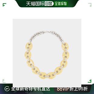 Eight Gold Paco Rabanne Necklace Silver 欧洲直邮X Neck