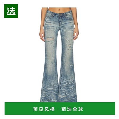 1h可退 香港直邮jaded london 女士 漂流印花喇叭裤 JWL5215