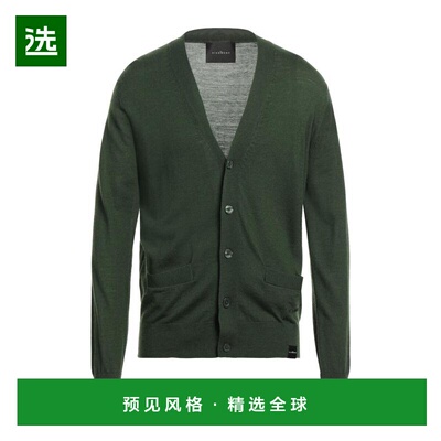 1h可退 【美国直邮】JOHN RICHMOND 男装开衫针织衫 50 美利奴羊