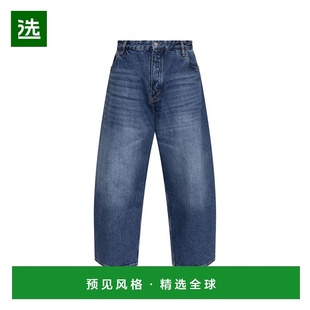 1h可退 Studio Nicholson 男士 標誌貼片九分寬褲 PAOLOS牛仔裤