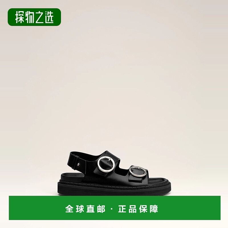 欧洲直邮AMI PARIS 25秋冬 USV303.AL0097.001 女士 平底凉鞋