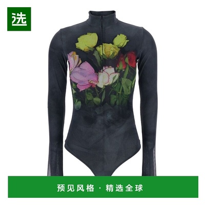 1h可退 香港直邮Msgm 女士 印花上衣 3942MDQ03257857 black黑色