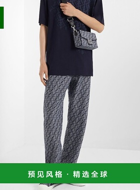 香港直邮Fendi FF 牛仔裤 FLP302AMZ3阔腿裤直筒裤