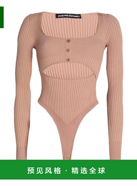 1h可退 香港直邮ANDREĀDAMO 女士 毛衣 beige米色 舒适时尚