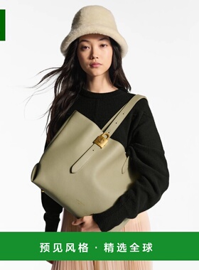 1h可退 欧洲直邮LV/路易威登 女士浅绿色小牛皮手提包托特包