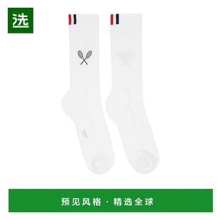 香港直邮THOM BROWNE 男士袜子 MAS215AY3022100 SS2026 白色男袜