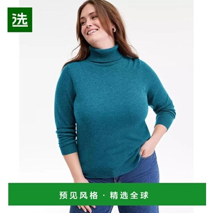 1h可退 【美国直邮】Charter Club 大码羊绒高领毛衣 专为Macy s