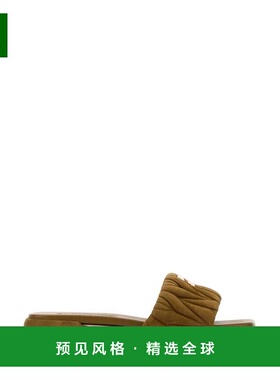 1h可退 香港直邮Miu Miu 缪缪 女士 橄榄绿绿色绒面革便鞋 5XX605