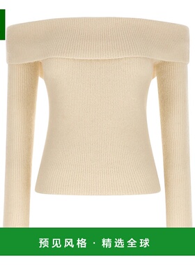 香港直邮Rick Owens 长袖针织上衣 RO02E4675KWP一字肩针织衫