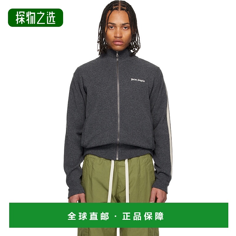 香港直邮Palm Angels 棕榈天使 男士 灰色 Classic Logo Knit 运