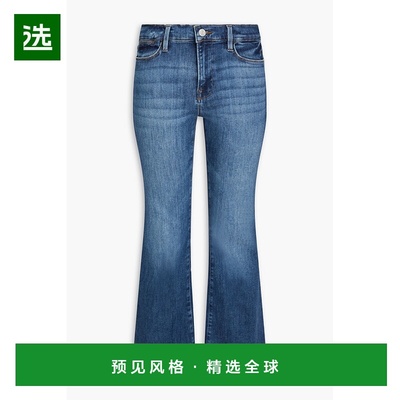 1h可退 香港直邮Frame Denim 女士 Le Pixie 喇叭型高腰牛仔裤 LP