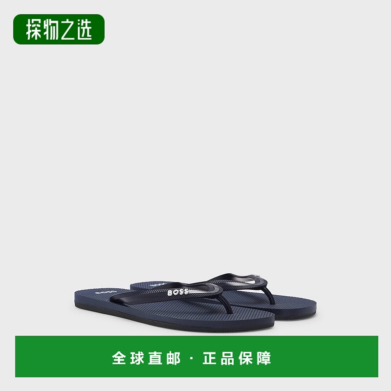 欧洲直邮HUGO BOSS雨果BOSS BLACK 带徽标带人字拖新款