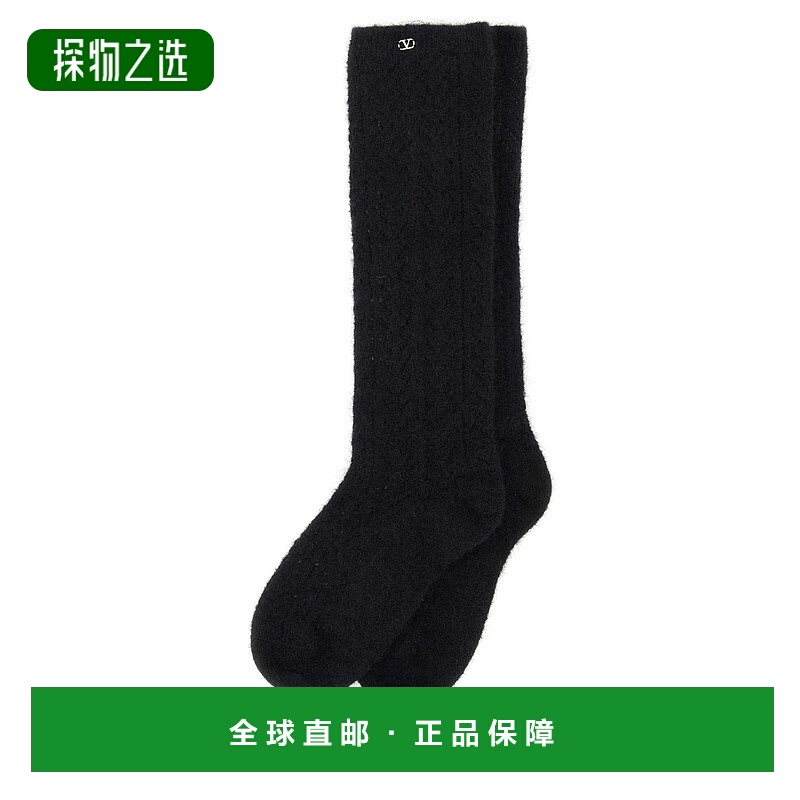 1h可退 香港直邮Valentino 华伦天奴 女士 標誌牌襪子 6B3KI02T95